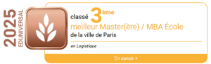 Mastère Manager Transports et Logistique classé 3e Master